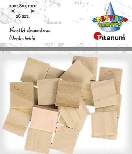 Titanum Treklosser Treplater 18X20x5 Mm 26 Stk Titanum Treklosser Treplater 18X20x5 Mm 26 Stk