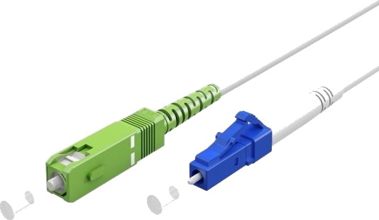 Goobay 20m Fiberoptisk kabel (FTTH) Singlemode SC-APC til LC-UPC Halogenfri Hvit Goobay 20m Fiberoptisk kabel (FTTH) Singlemode SC-APC til LC-UPC Halogenfri Hvit