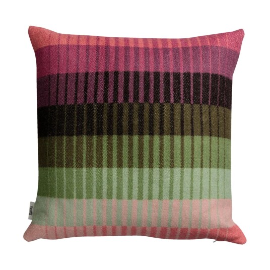 Røros Tweed Åsmund gradient pute 50x50 cm Pink-green