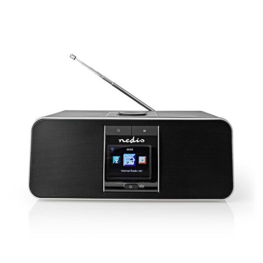 Internettradio med FM/DAB+/Bluetooth, Svart/Sølv