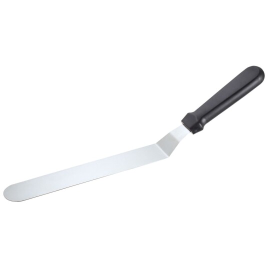 PULSIVA Palettkniv vinklet L 38x3 cm (LxB) Sølvfarge/Svart