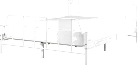 Dubbelsäng Beliani Mauressac med lamellram Svart 140x200 cm White 140x200