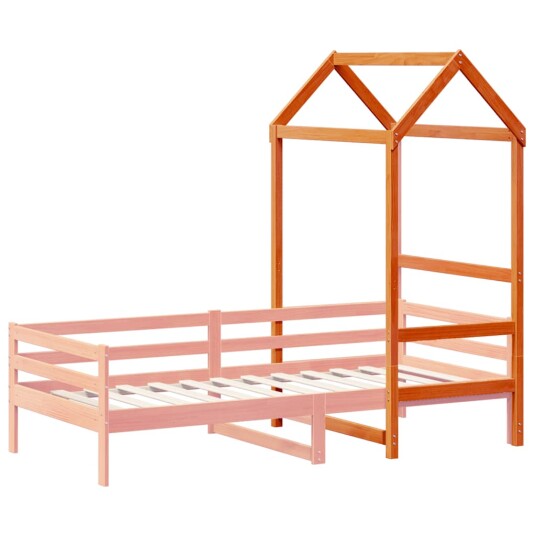 Tak for barneseng voksbrun 108x70x176,5 cm heltre furu