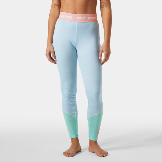 Helly Hansen Dame Lifa Merino Mellomvekt Basislag Bukser Blå Xs