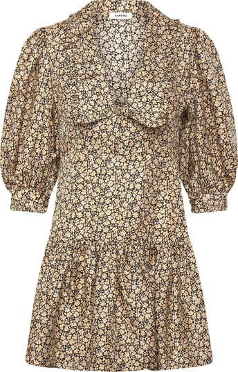 Sandro Eilat Woven Dress Beige 40 Sandro Eilat Woven Dress Beige 40