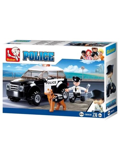 Sluban Police Car with Dog Sluban Police Car with Dog