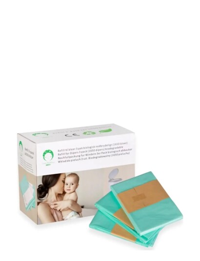 Luna Bambini Refill For Diper Bin 3 Pack White Luna Bambini Refill For Diper Bin 3 Pack White