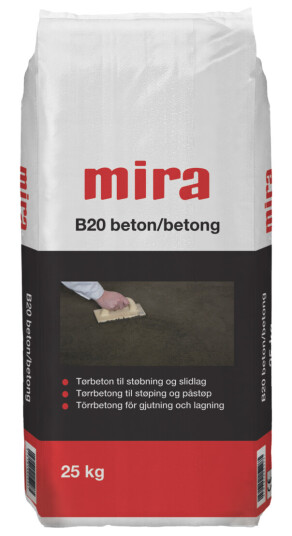 MIRA B20 TØRRBETONG 25KG