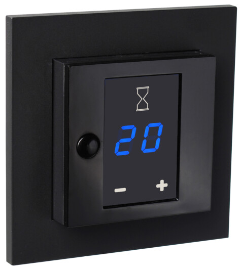 ELKO Plus display tidsbryter 16A Sort