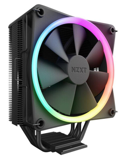 NZXT T120 RGB CPU-kjøler 120mm med LED-belysning, Sort NZXT T120 RGB CPU-kjøler 120mm med LED-belysning, Sort