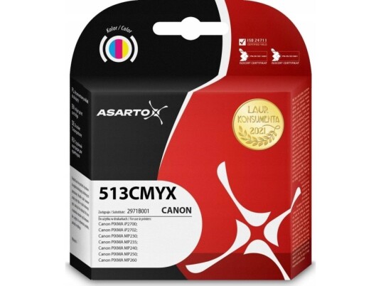 Tusz Asarto Tusz Asarto Do Canon 513Cmyx | 2971B001 | 12Ml | Color