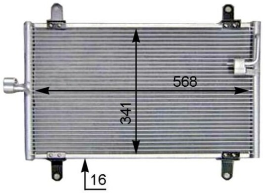 Kondensator MAHLE ORIGINAL AC 514 000S Kondensator MAHLE ORIGINAL AC 514 000S