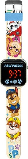 Paw Patrol Led Barneklokke 180x75x30mm Hvit