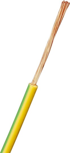 Nexans RQ Koblingskabel 1 x 1 mm² lederområde, gulgrønn 1 mm², Stikkontakter & kabler