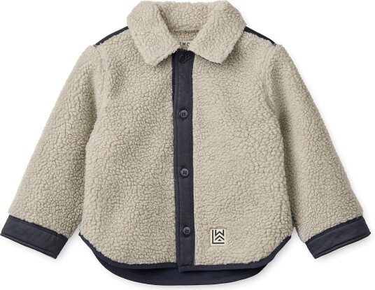 Liewood Elian Pile Overshirt MIST / CLASSIC NAVY 98