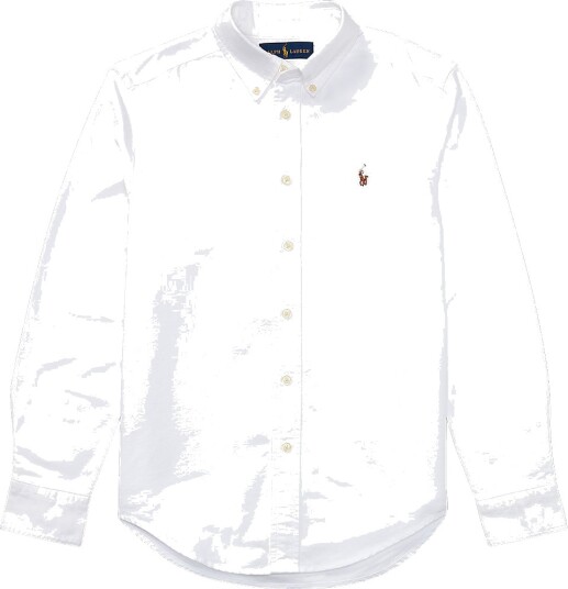 Ralph Lauren Kids The Iconic Oxford Shirt White 150 161
