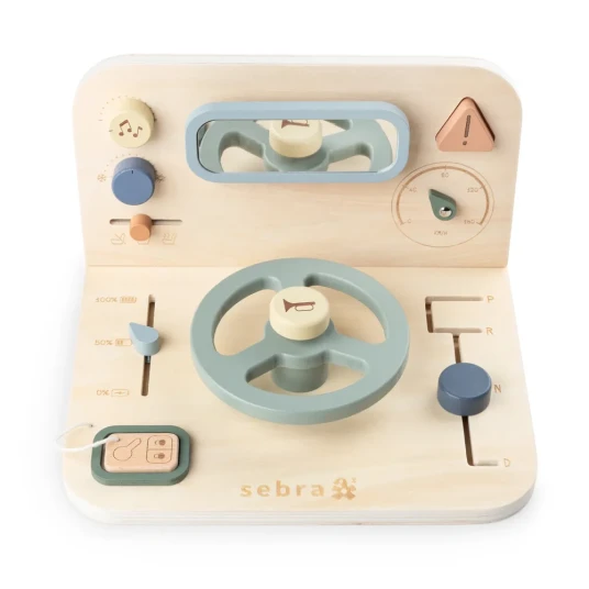 Sebra Wooden Activity Panel Bil
