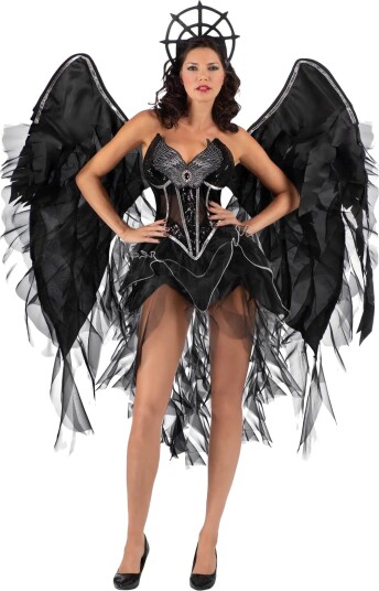 My Other Me Svart Engel Deluxe Kostyme X-Large 209651