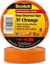 Scotch™ 35 Isolasjonstape 19 Mm X 20 M Oransje Scotch™ 35 Isolasjonstape 19 Mm X 20 M Oransje