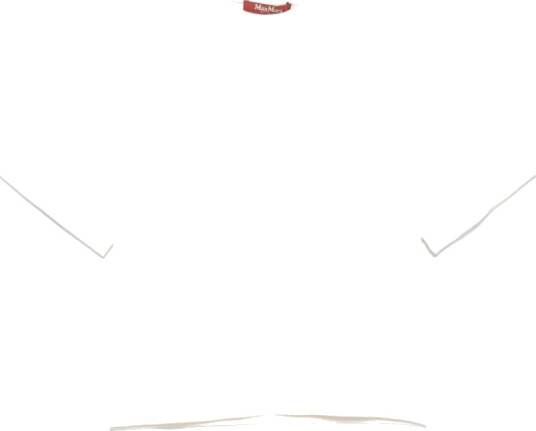 Max Mara Dame Topper Hvit M,