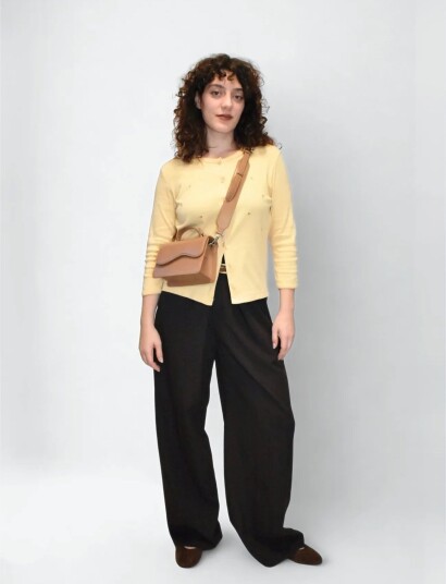 HVISK Crane Glossy Structure Brown ONE SIZE HVISK Crane Glossy Structure Brown ONE SIZE