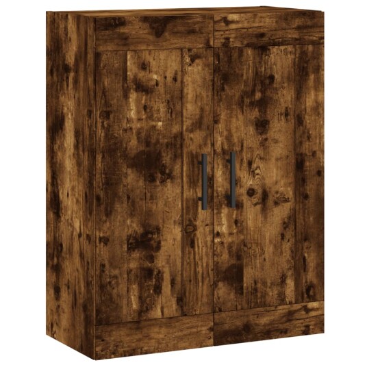 vidaXL Highboard røkt eik 69,5x34x180 cm konstruert tre 8720845490041