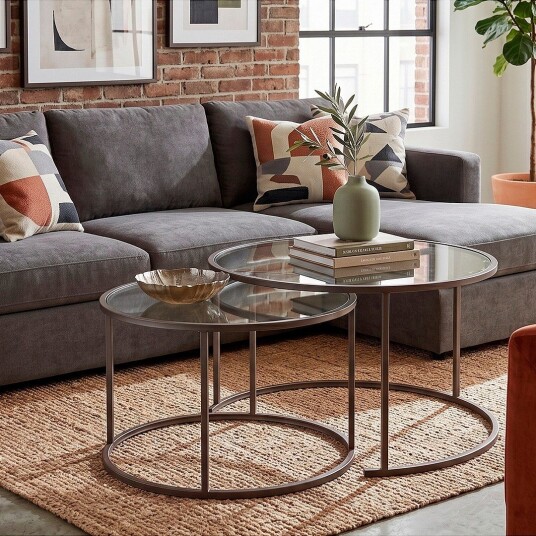 Hanah Home   Salongbordssett Lumira   Grå