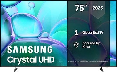 Samsung 75" U7005F 4K UHD Smart TV med HDR og Crystal Processor