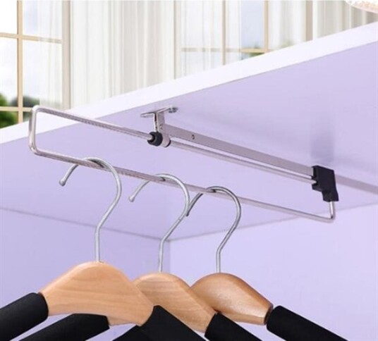 Uttrekkbar garderobehenger 35cm