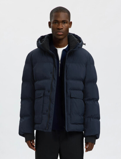 Selected Slhanders Puffer #S - Navy - M