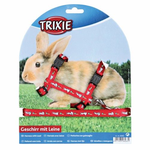 Trixie Kaninsele med Leiebånd 25-44 cm i Nylon - Assorterte Farger Trixie Kaninsele med Leiebånd 25-44 cm i Nylon - Assorterte Farger