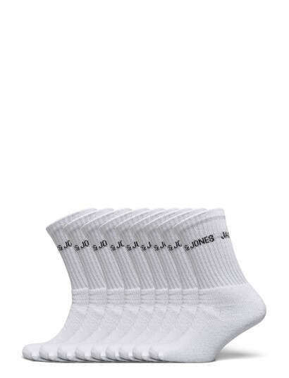 Jacregen Tennis Socks 9 Pack Noos White Jack & J S WHITE ONE SIZE