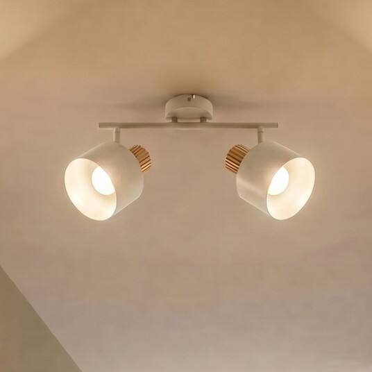Taklampe Lindby Lenja dimmbar Beige Stue Metall Moderne 12 23.4 Beige