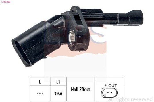 Sensor, ABS EPS 1.960.009 Sensor, ABS EPS 1.960.009