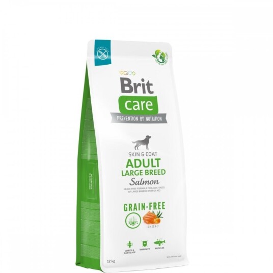 Brit Care Kornfri Hundefôr 12 kg med Laks for Store Raser