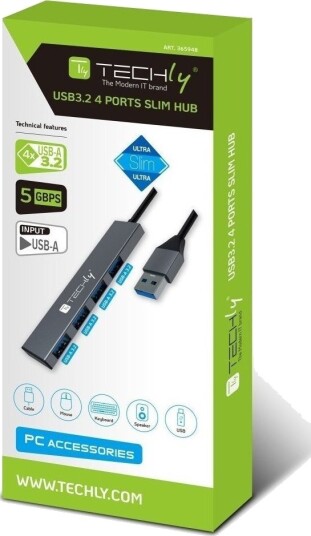 Techly Slim Hub Stasjonær