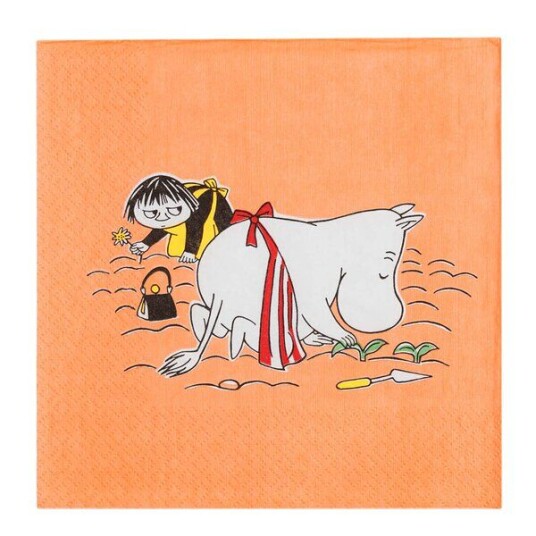 MoominArabia Mummi serviett 33x33 cm 20 stk Mummimamma oransje MoominArabia Mummi serviett 33x33 cm 20 stk Mummimamma oransje