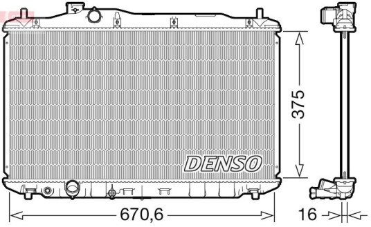 Radiator DENSO DRM40105 Radiator DENSO DRM40105