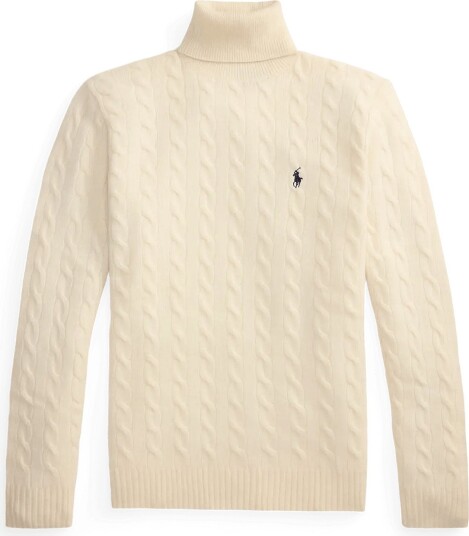 Polo Ralph Lauren 2/15 Wool/Cash Rws Lsl Plo   ANDOVER CREAM   XL