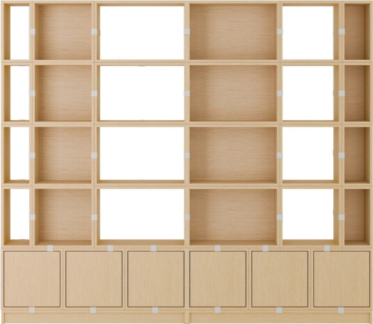 Stacked Configuration 1 Bokhylle Eik