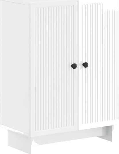 vidaXL Baderom Oppbevaringsskap EDE Høgglans hvit 59,5 x 31 x 80 cm