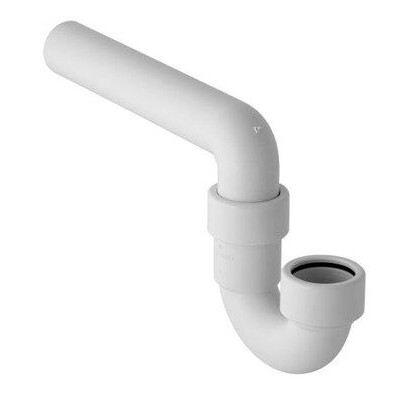 Geberit P-Vannlås 40mm Plast for Kjøkkenvask - Hvit