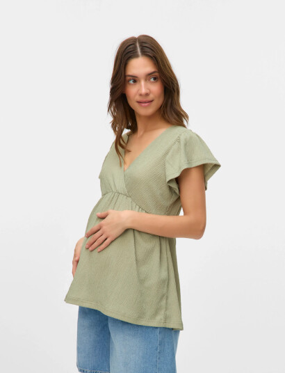 Mamalicious Mlcaileen Tess Ss Jrs Top 2F Khaki green S