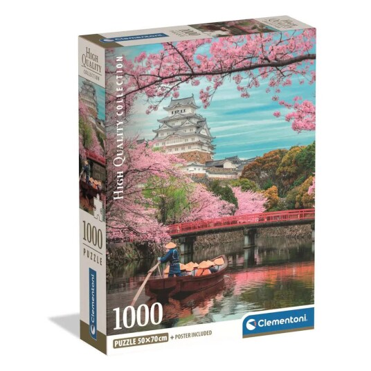 Clementoni Puslespill 1000 Brikker Himeji Castle In Spring