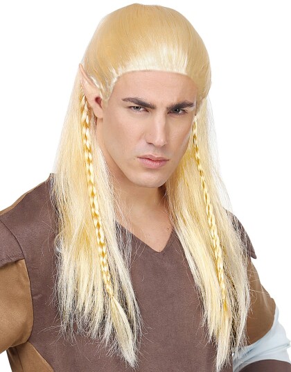 Blond Alv Parykk med Fletter Blond Alv Parykk med Fletter