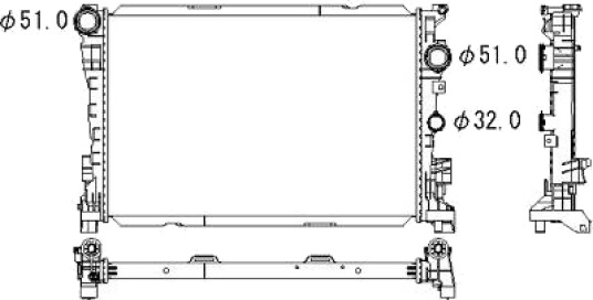 DIEDERICHS DCM3914 Radiator motorkjøling