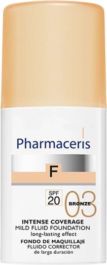 Pharmaceris F Intense Coverage Mild Fluid Foundation SPF 20 30 ml 03 Bronze
