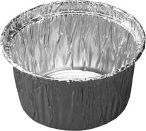 Alubakke 90 Ml Ø75x34 Mm Rund,15 Pk X 100 Stk/Krt