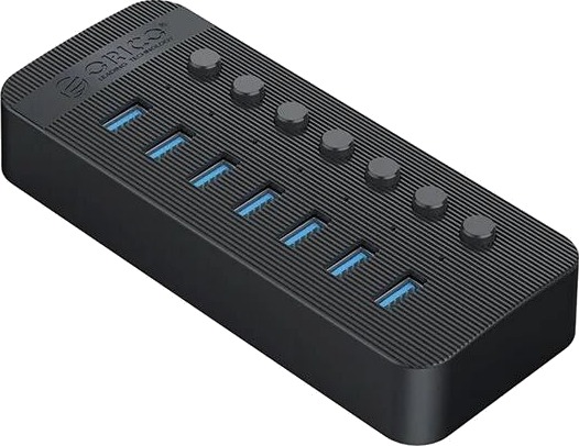 ORICO CT2U3-7AB USB-hub 7x USB-A 3.0 brytere svart CT2U3-7AB-EU-BK-BP-HU ORICO CT2U3-7AB USB-hub 7x USB-A 3.0 brytere svart CT2U3-7AB-EU-BK-BP-HU