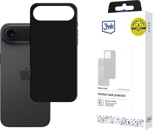 3mk Silikondeksel til iPhone 17 Air Svart | Mobildeksel